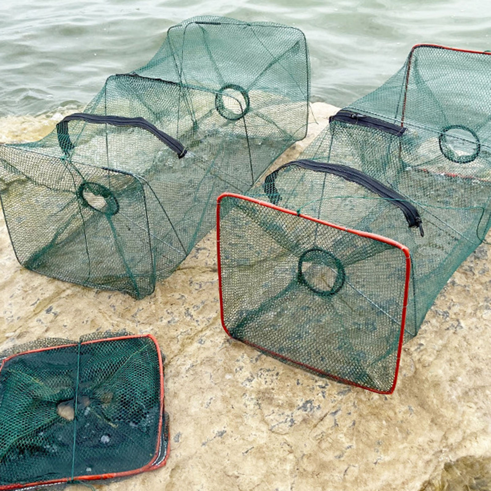 Aquarium Fish Trap - Collapsible Fishing Trap Foldable Fish Cage
