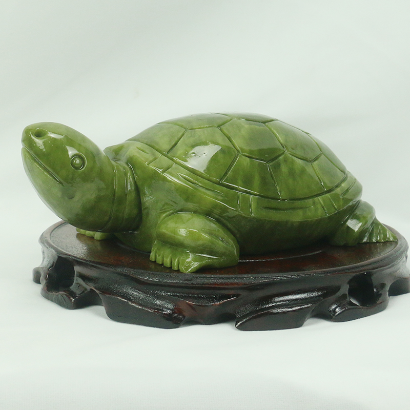 Natural Jade/turtle Sculpture/ - Aquarium Fish Cichlid ulasan dan harga
