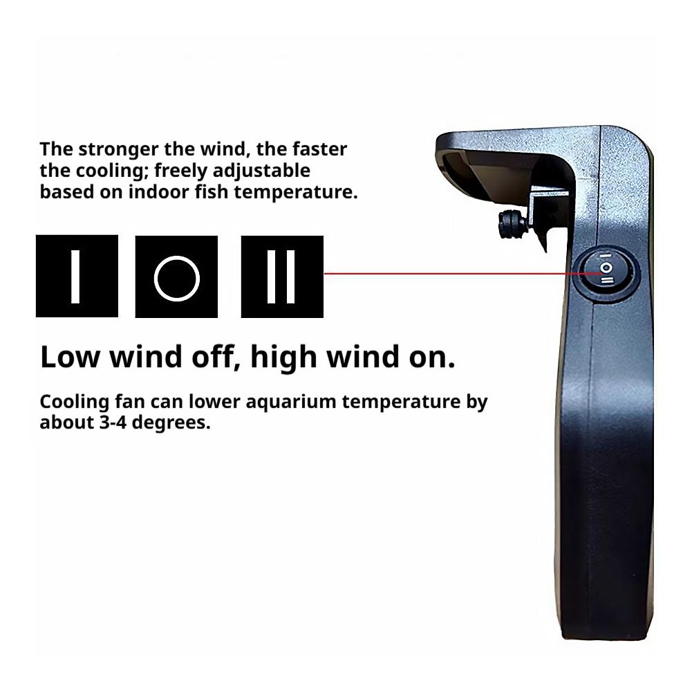 Aquarium Cooling Fan Mini Clip - Aquarium Fish Cold Water ulasan dan harga