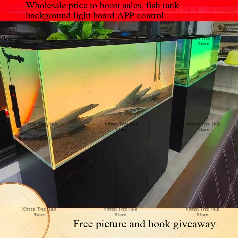 Fish Tank Background Board LED - Aquarium Fish Rainbow ulasan dan harga
