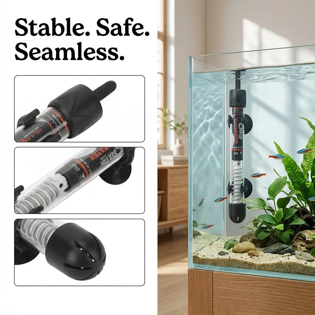 Adjustable Aquarium Heater 25W - Aquarium Fish Cold Water ulasan dan harga