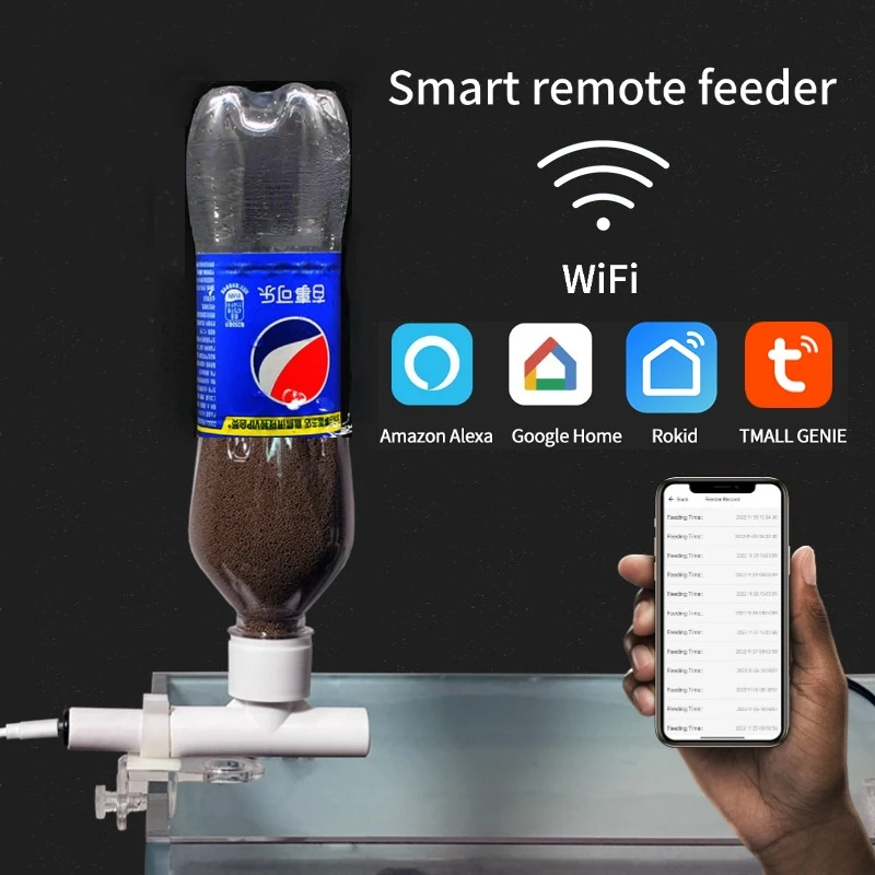 Fish tank feeder Mobile phone  - Aquarium Fish Feeder Automatic ulasan dan harga