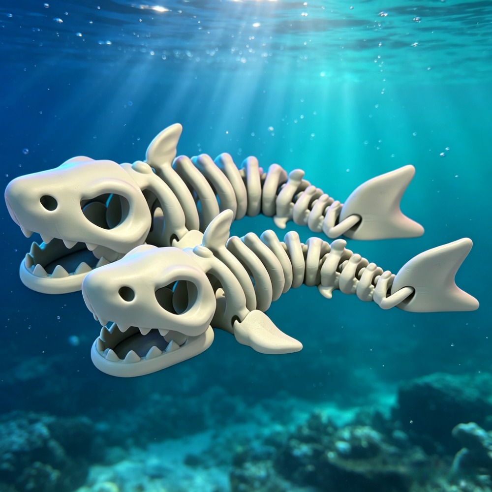 Shark Skeleton Aquarium Decor  - Aquarium Fish Cichlid ulasan dan harga