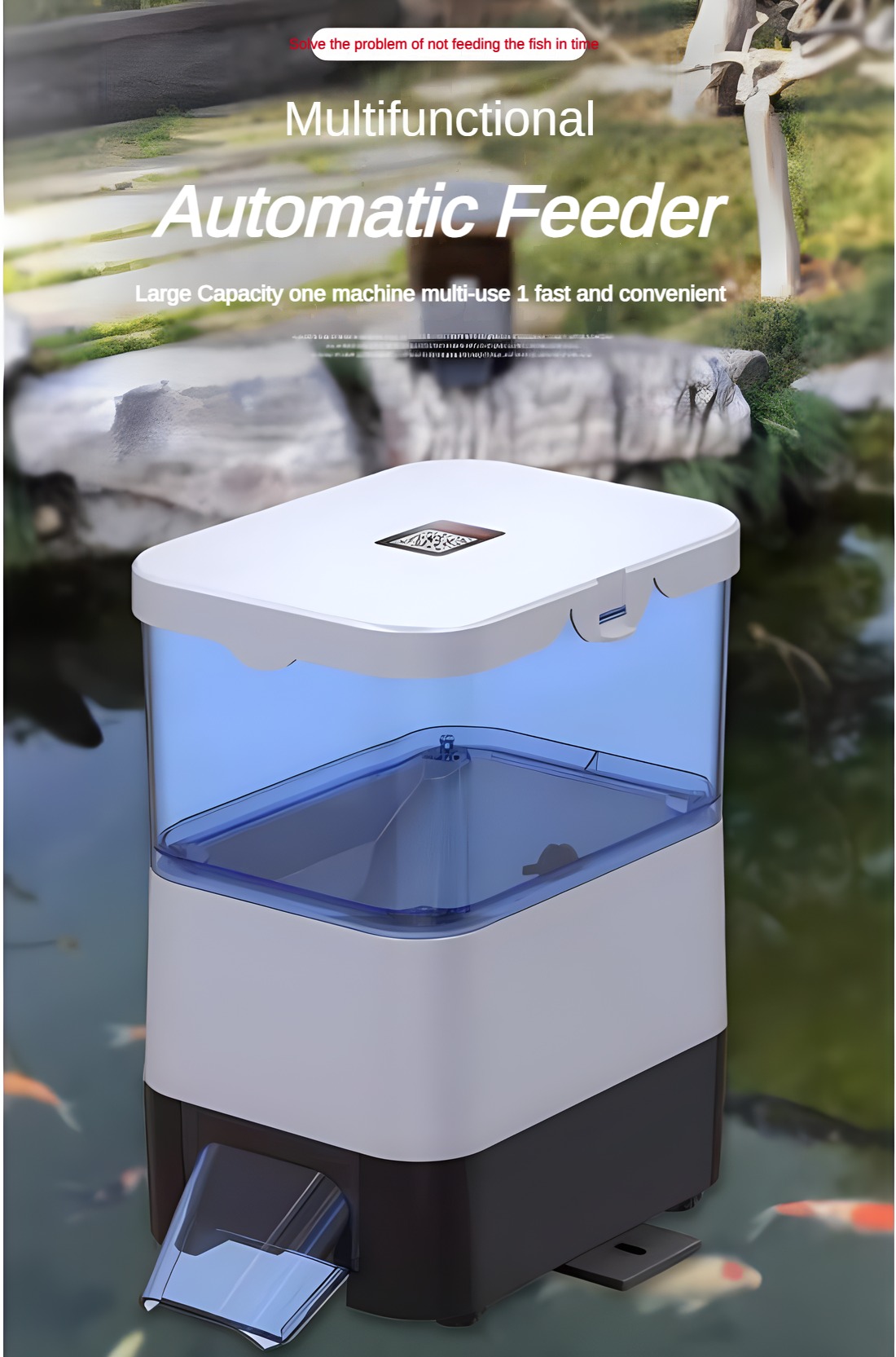 EVNICE Solar Automatic Fish Fe - Aquarium Fish Feeder Automatic ulasan dan harga
