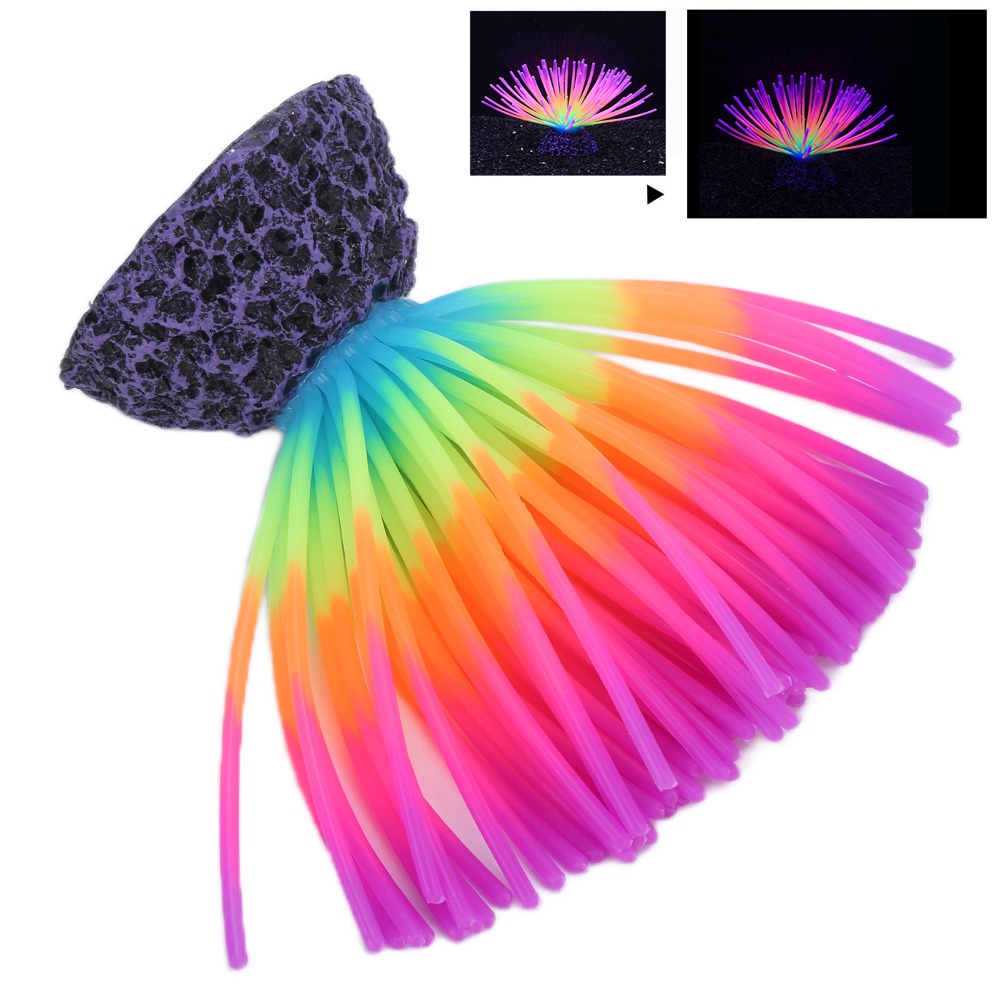 Colorful Aquarium Silicone Cor - Aquarium Fish Rainbow ulasan dan harga