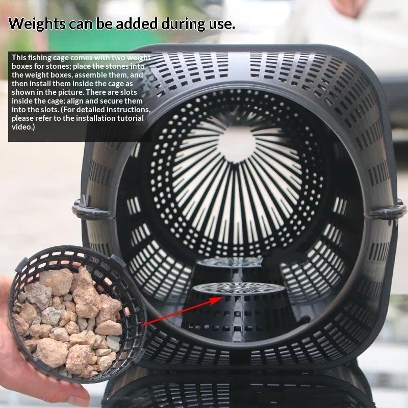 Portable Fishing Bait Trap Eel - Aquarium Fish Trap ulasan dan harga