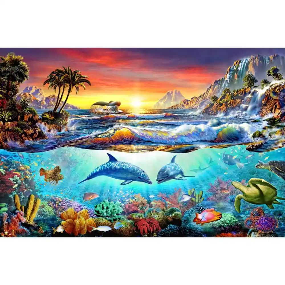 Underwater World Seabed Backdr - Aquarium Fish Of The World ulasan dan harga