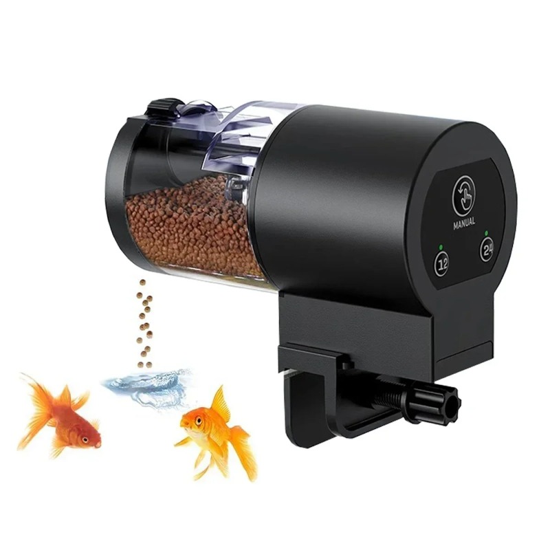 100ml Digital Automatic Fish F - Aquarium Fish Feeder Automatic ulasan dan harga