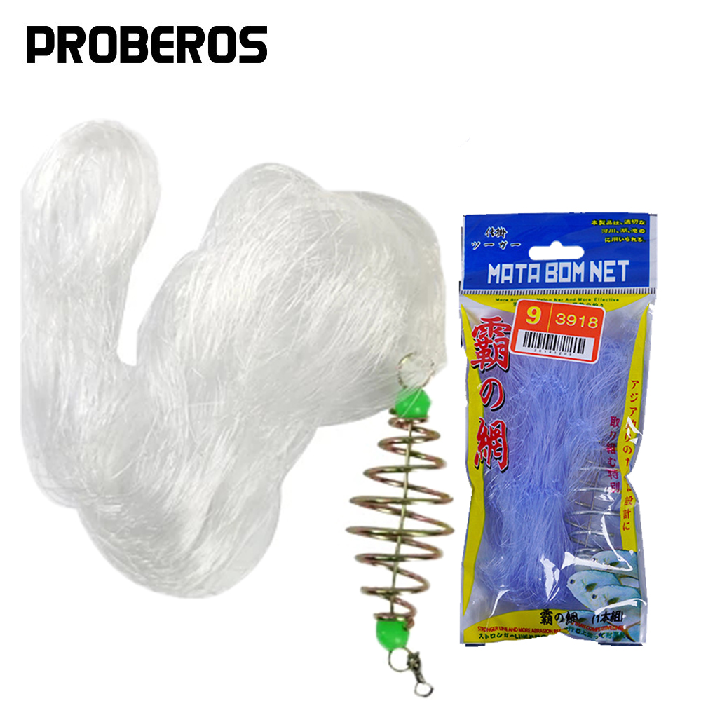 1Pcs Fish Bait Net Nylon Foldi - Aquarium Fish Trap ulasan dan harga