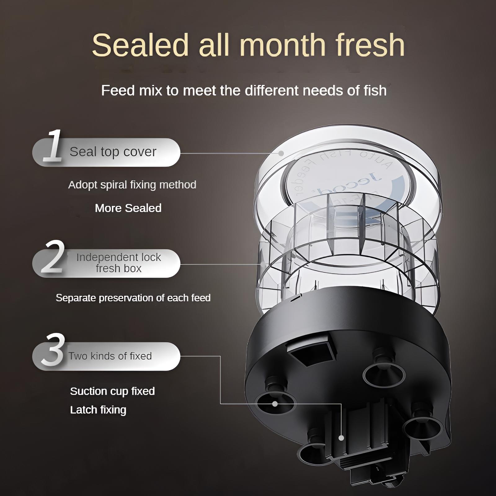 Auto Fish Feeder Bluetooth APP - Aquarium Fish Feeder Automatic ulasan dan harga
