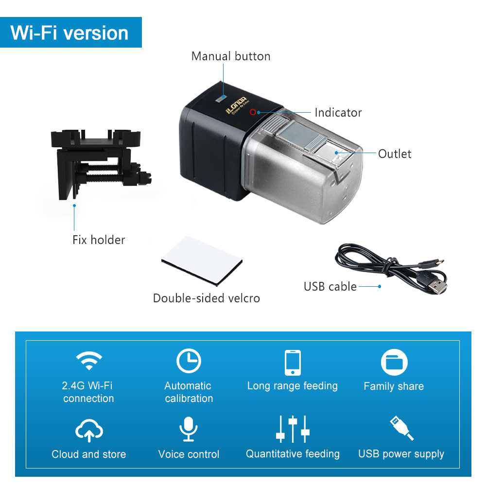 WiFi Fish Feeder Automatic Fis - Aquarium Fish Feeder Automatic ulasan dan harga