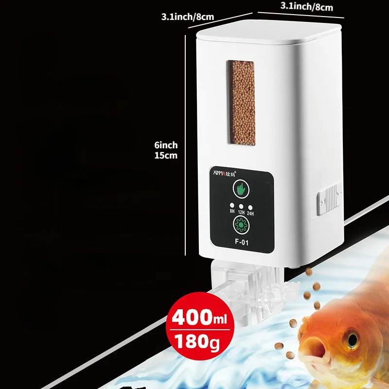 400ml Aquarium Automatische Fe - Aquarium Fish Feeder Automatic ulasan dan harga