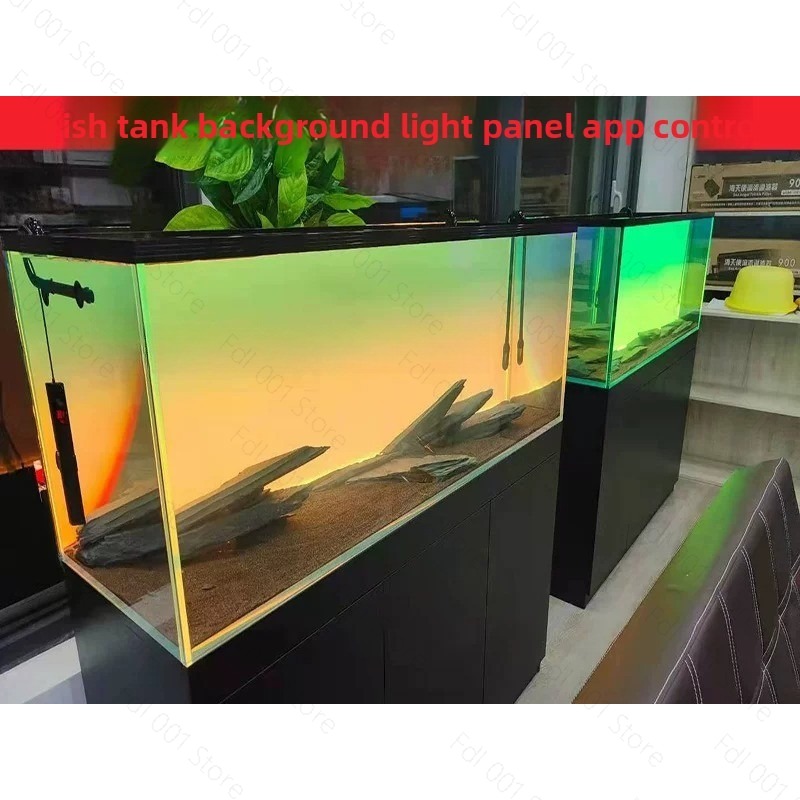 Fish Tank Background Board LED - Aquarium Fish Rainbow ulasan dan harga